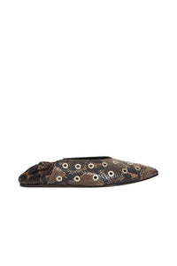 Charlotte ballerinas in leather - Print