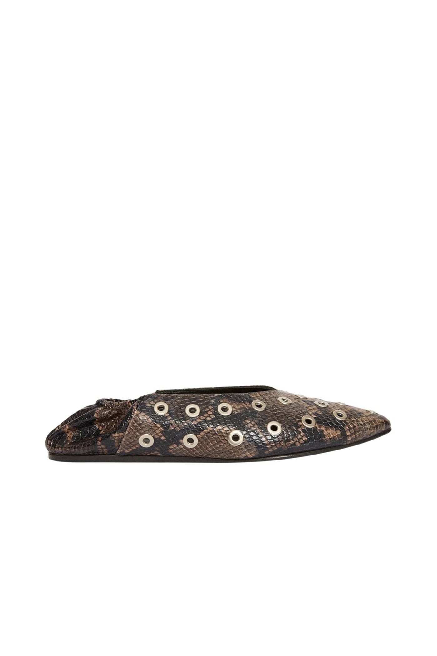 Charlotte ballerinas in leather - Print