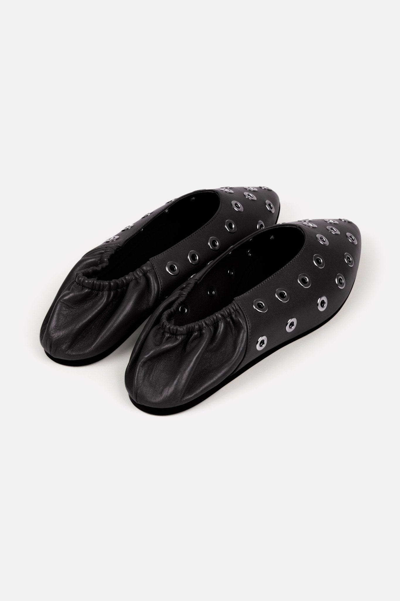 Ballerines Charlotte en cuir - Noir