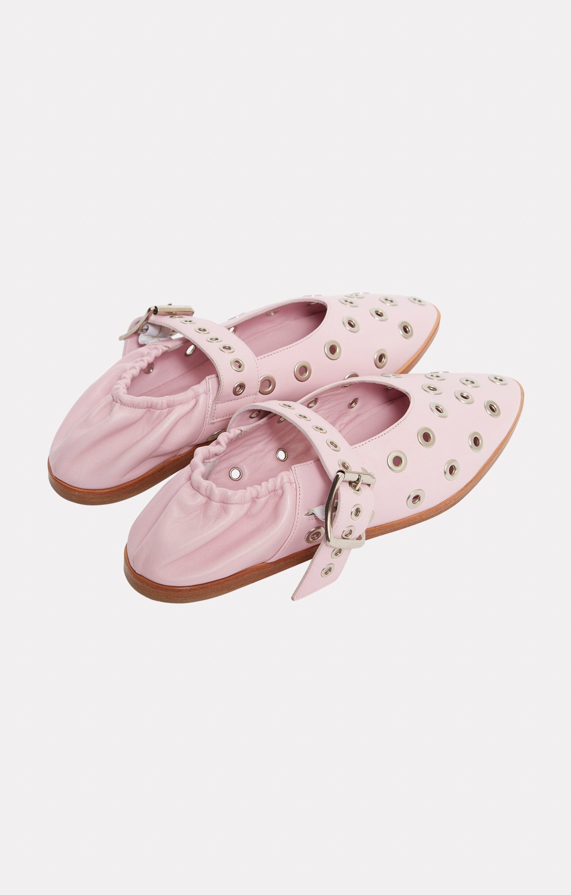 Ballerines Gia à œillets - Rose