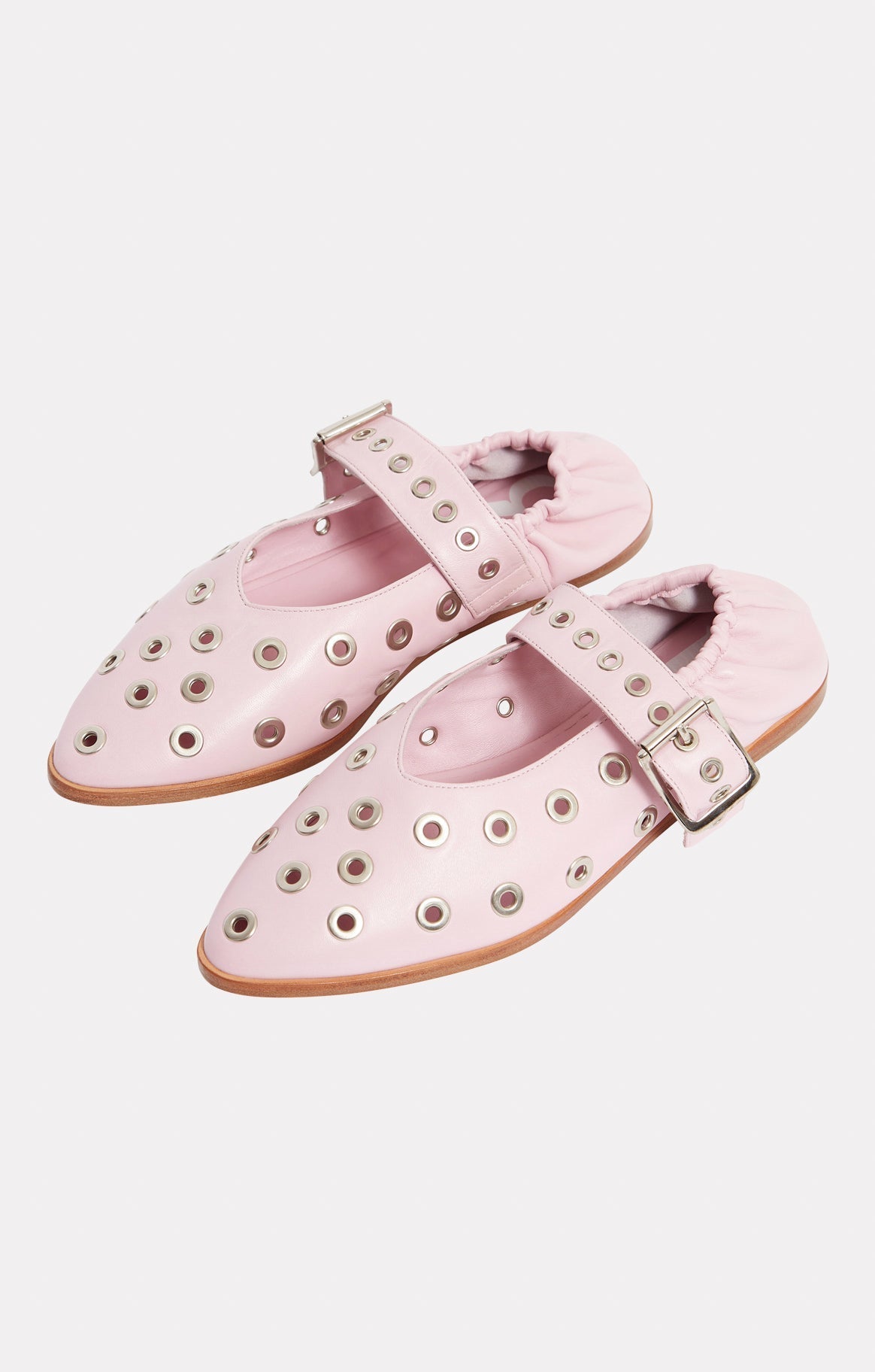 Ballerines Gia à œillets - Rose