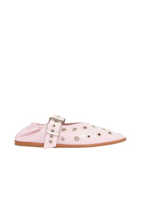 Ballerines Gia à œillets - Rose