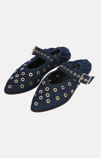 Ballerines Gia en coton - Denim