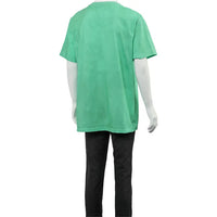 T-shirt en coton éco-responsable imprimé logo Balmain paris désert - Vert d'Eau & Vert Émeraude