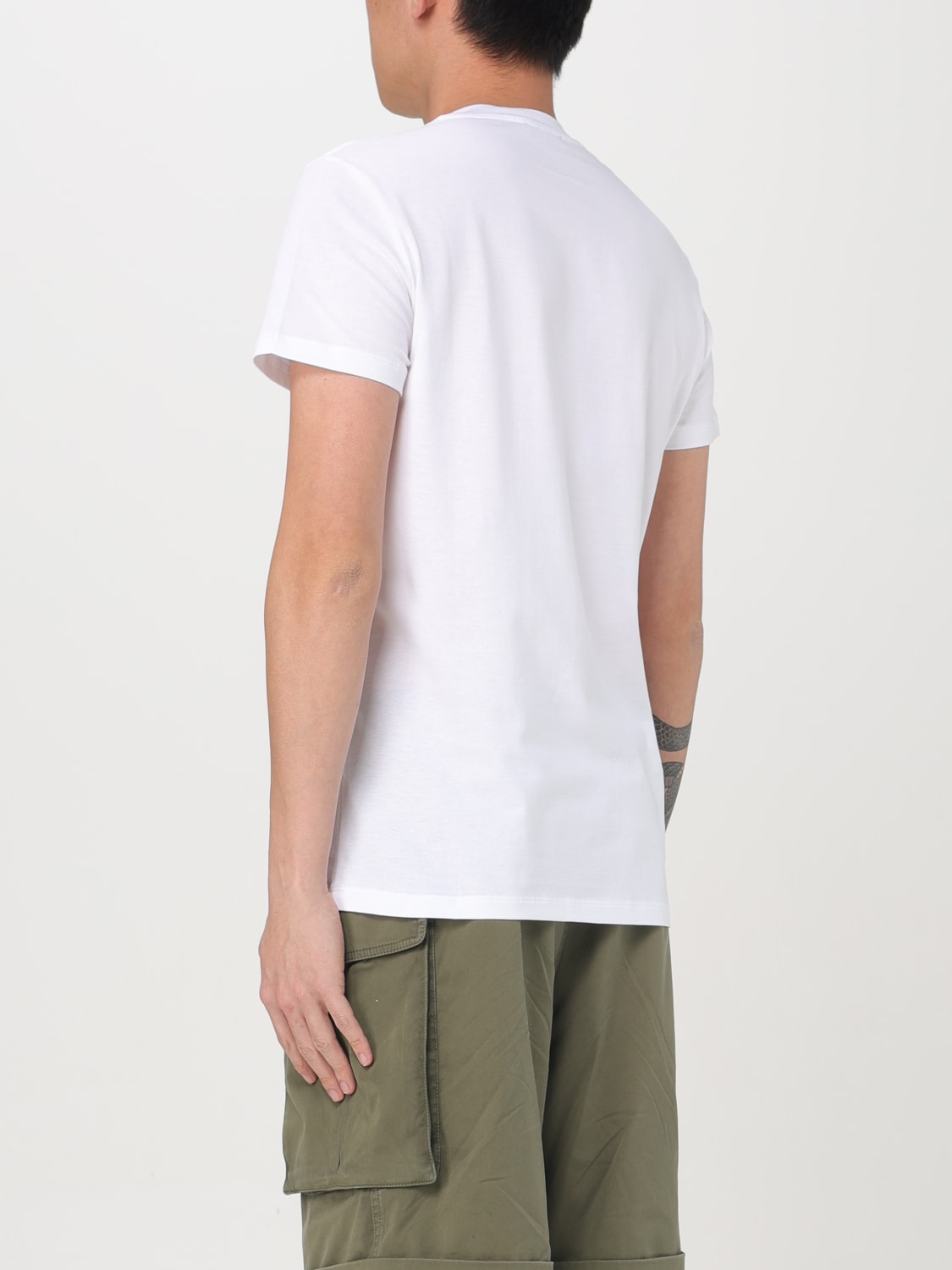 T-shirt à logo vintage - Blanc & Argent