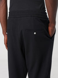 Pantalon ceinturé en laine - Noir