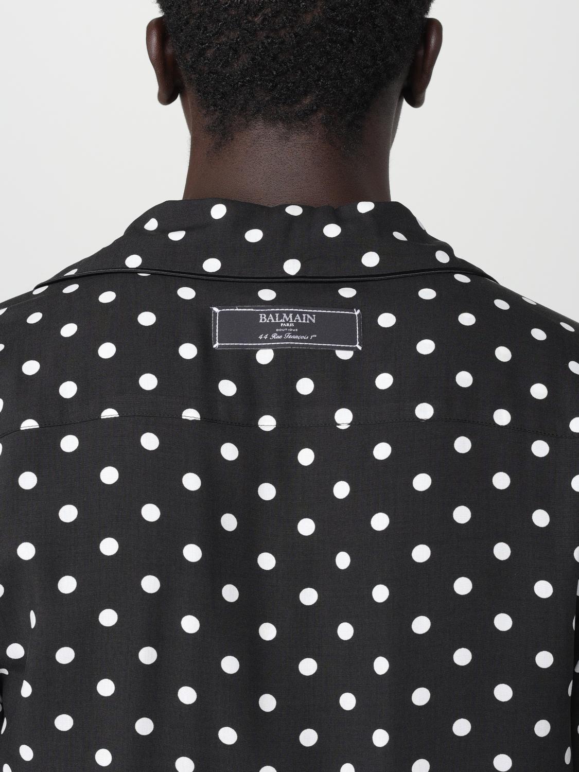 Chemise à pois - Noir & Blanc