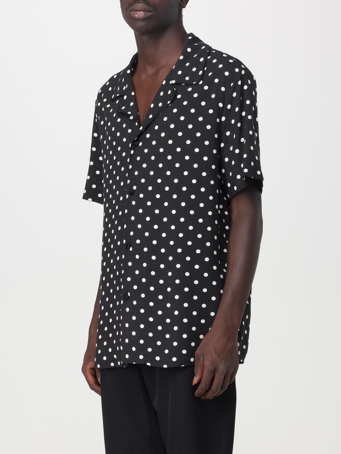 Chemise à pois - Noir & Blanc