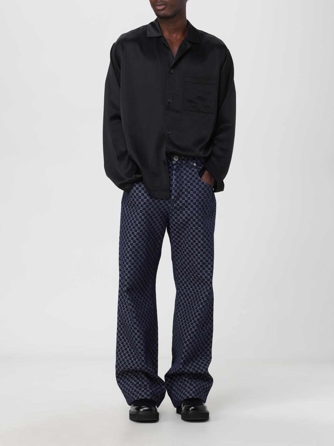 Loose-fit denim trousers - Raw Denim Blue & Denim Blue