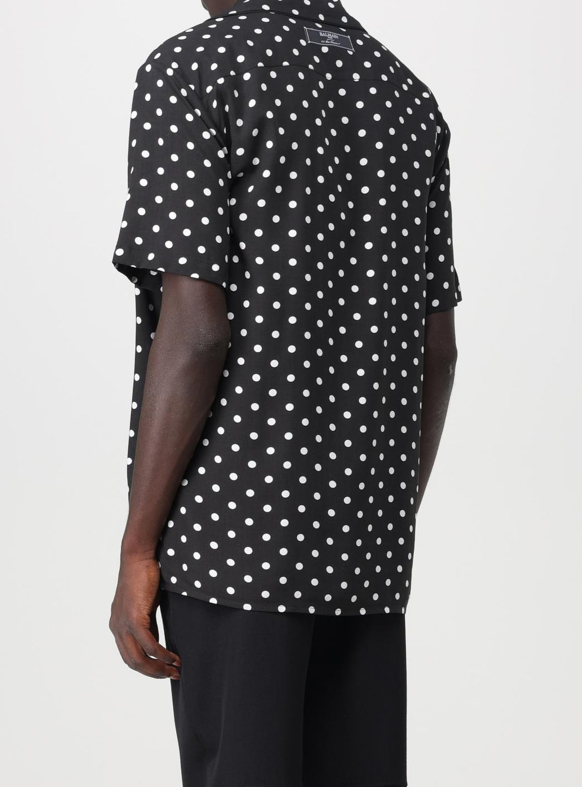 Chemise à pois - Noir & Blanc