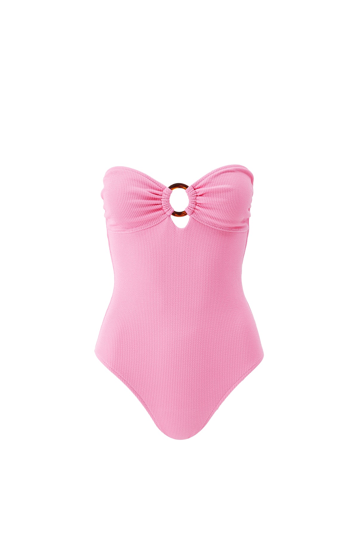 Maillot une pièce bandeau Barbuda - Pink Ridges