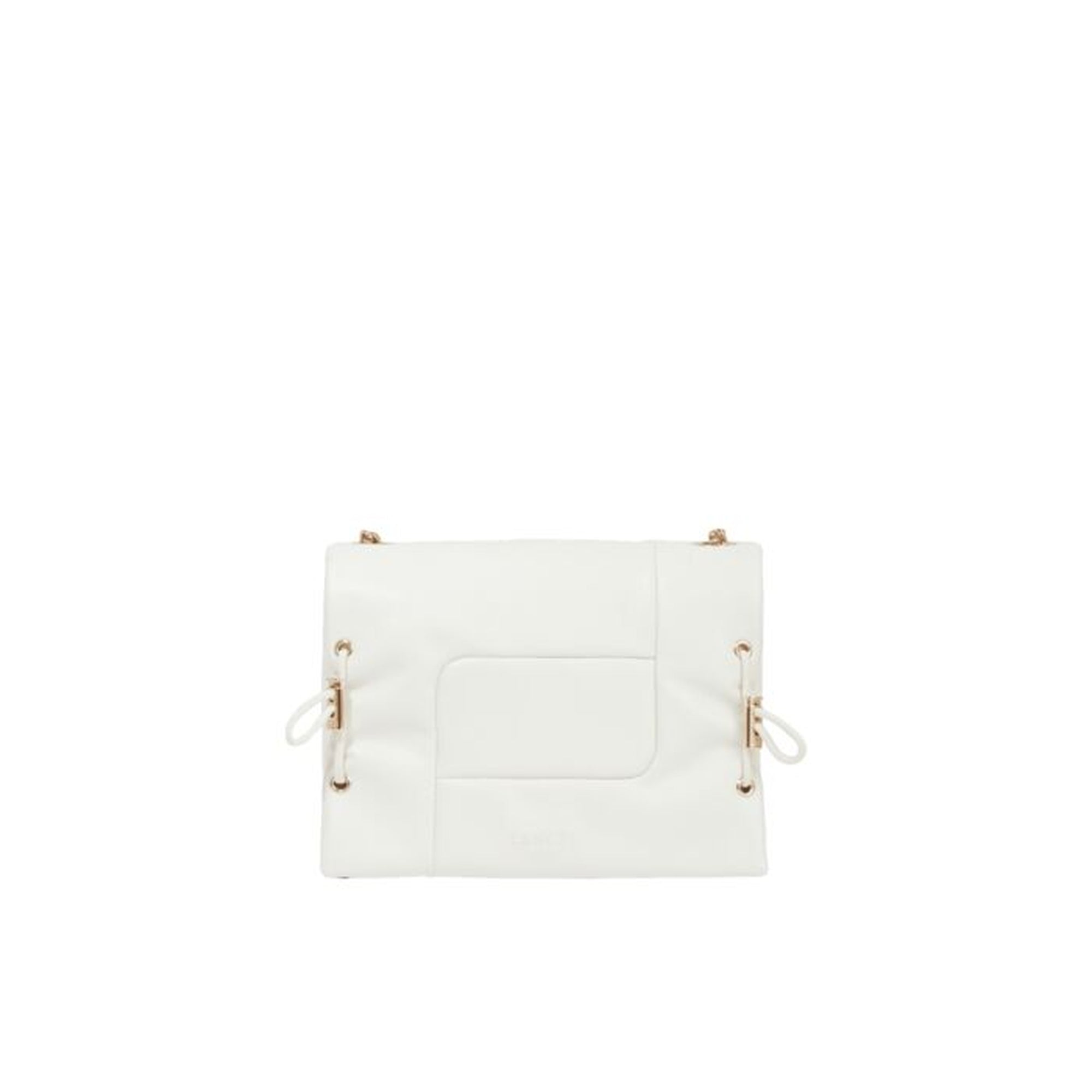 Petit sac à rabat Billie en cuir - Neige