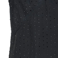 Robe à col V Astro Clear Crystal - Black Crystal