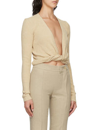 BEIGE LE GILET NOUE
