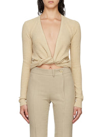 BEIGE LE GILET NOUE
