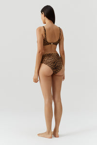 Haut de bikini balconnet Bel imprimé - Cheetah