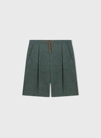 GREEN RELAXED BERMUDA