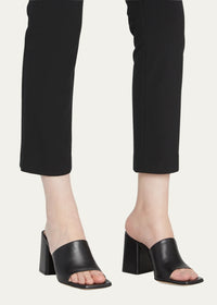 Mules Wynn 85 en cuir lisse - Noir