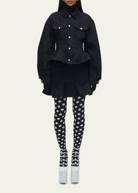 Veste cintrée en denim - Black
