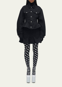 Veste cintrée en denim - Black