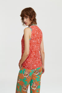 Blouse Banyan en coton - Red