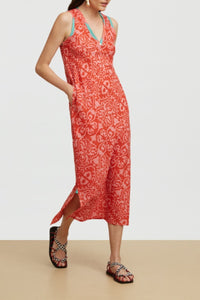 Robe Cheack en coton - Red