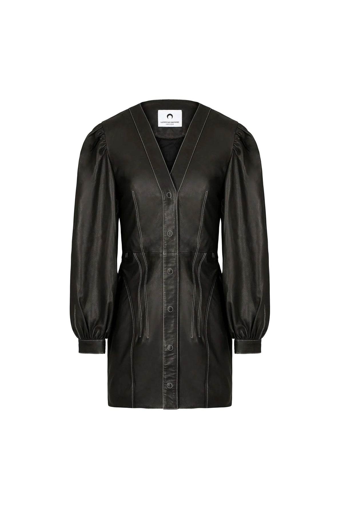 Robe en cuir deadstock Upcyclé - Black