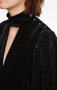 Bianca sequined blouse - Black