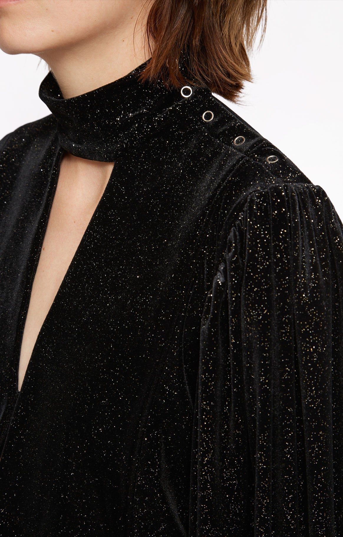 Bianca sequined blouse - Black