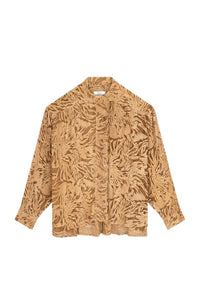 Blouse Ricco en soie - Caramel