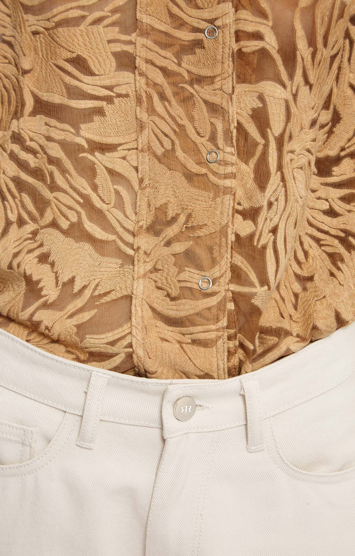 Blouse Ricco en soie - Caramel