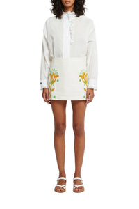 Blouse Rocco en coton - Blanc