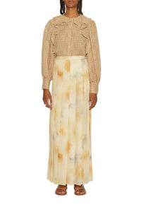 Song blouse in seersucker - Beige