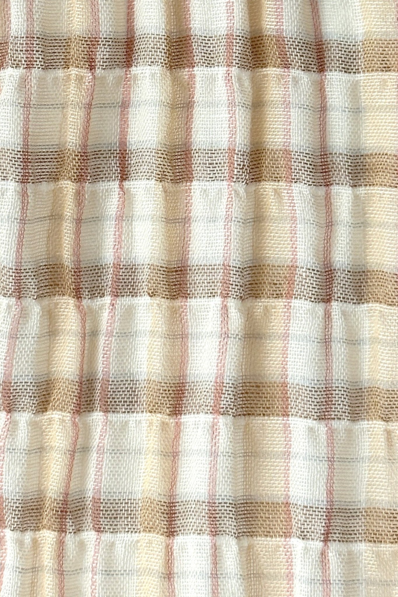 Song blouse in seersucker - Beige