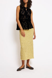 Blouse Twiggy à col rond - Charbon