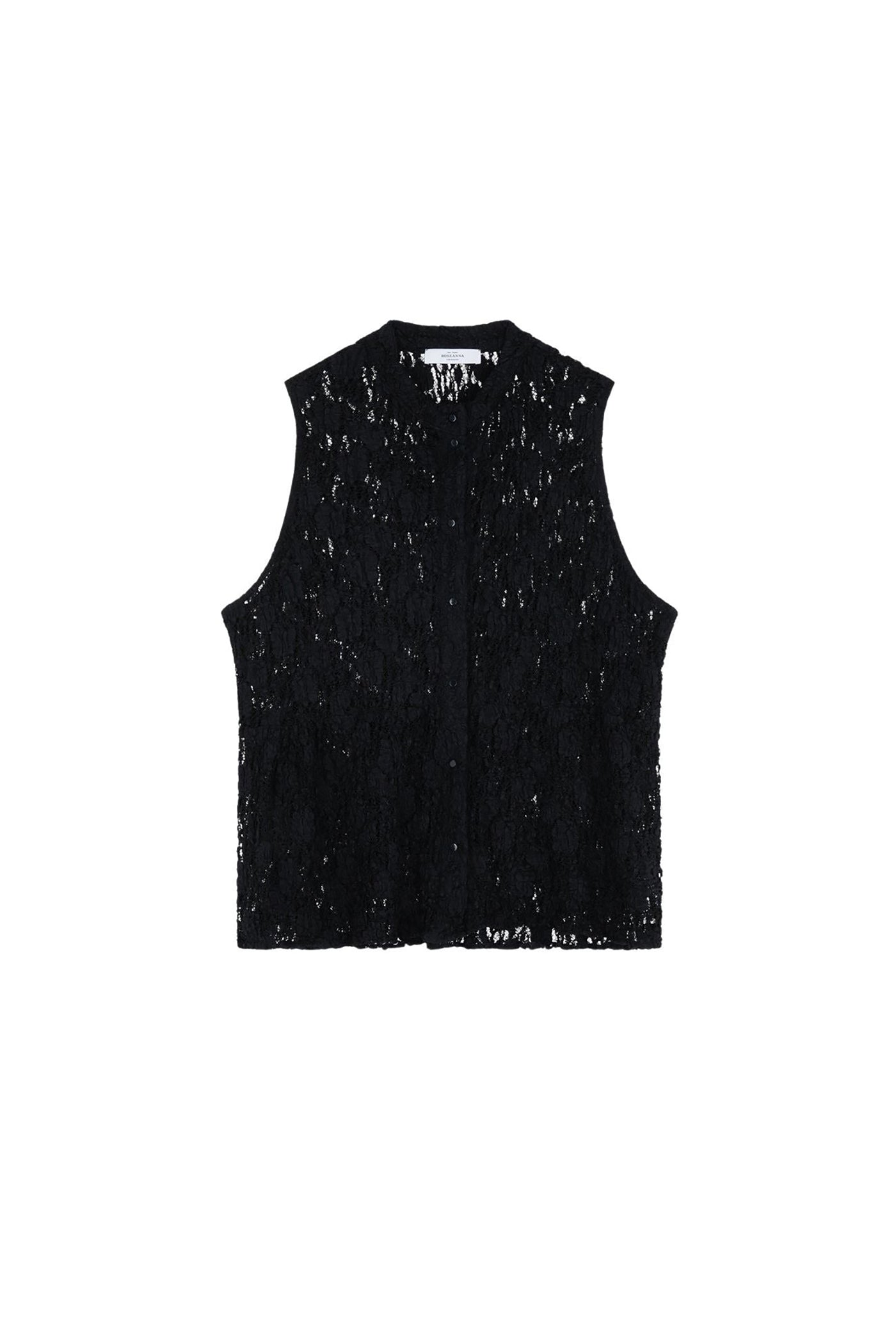 Blouse Twiggy à col rond - Charbon