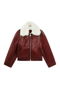 Blouson Orso vernie - Bordeaux