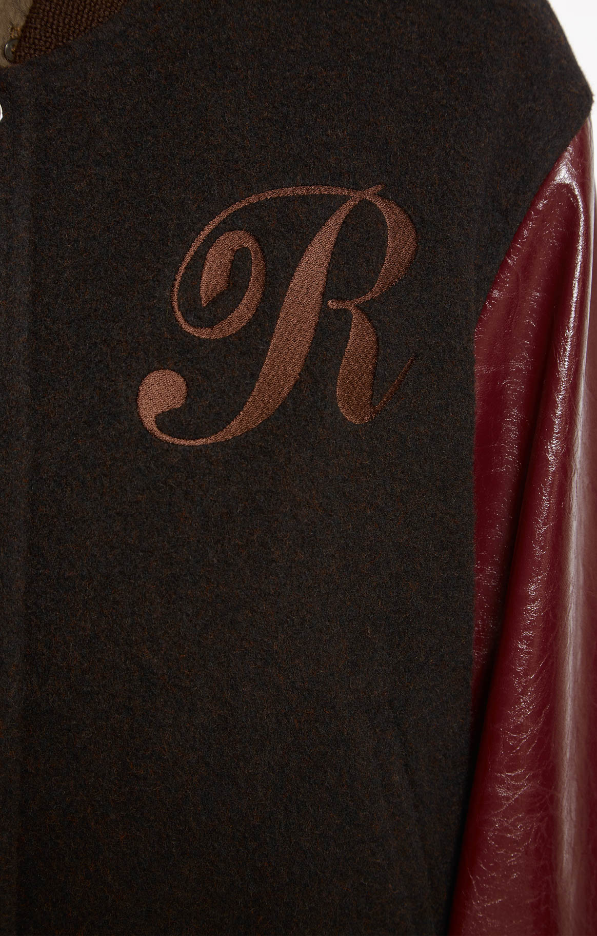 Blouson Teddy en laine - Chocolat
