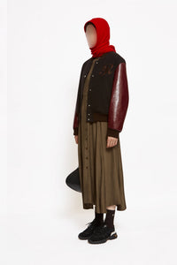 Blouson Teddy en laine - Chocolat