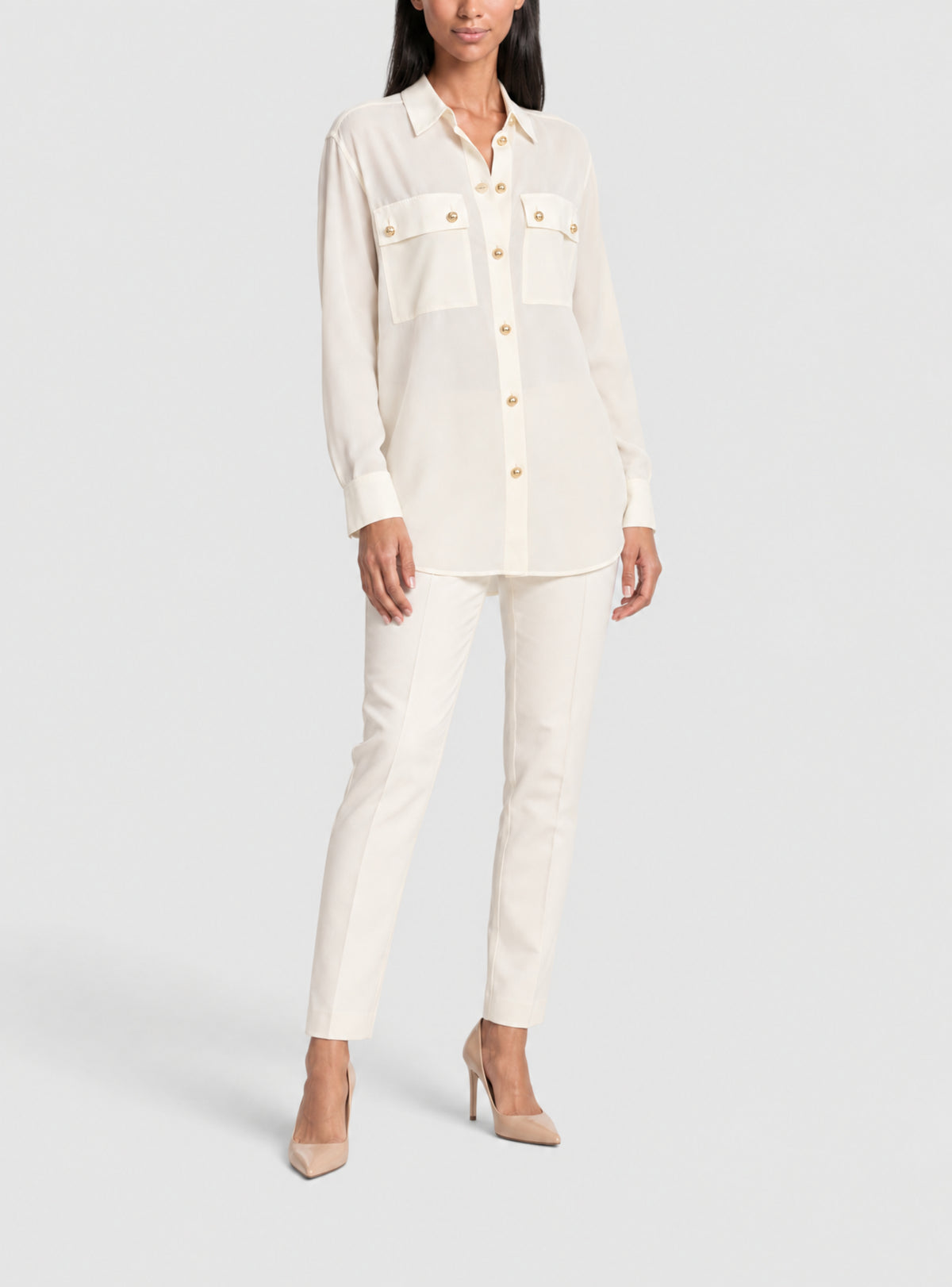 Chemise manches longues - Beige Clair