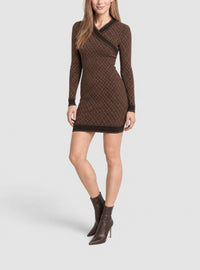 Robe courte Mini monogramme - Marron & Marron Foncé