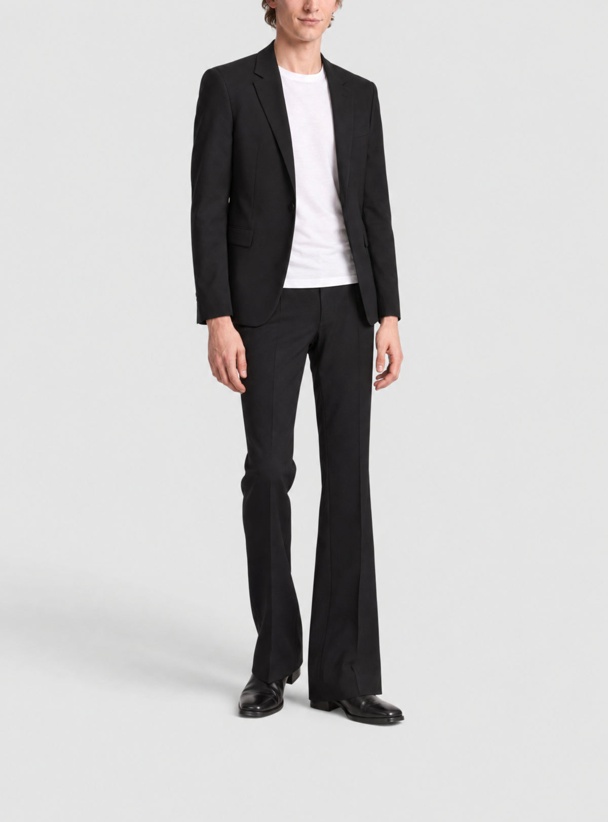 Pantalon double crêpe Bootcut - Noir