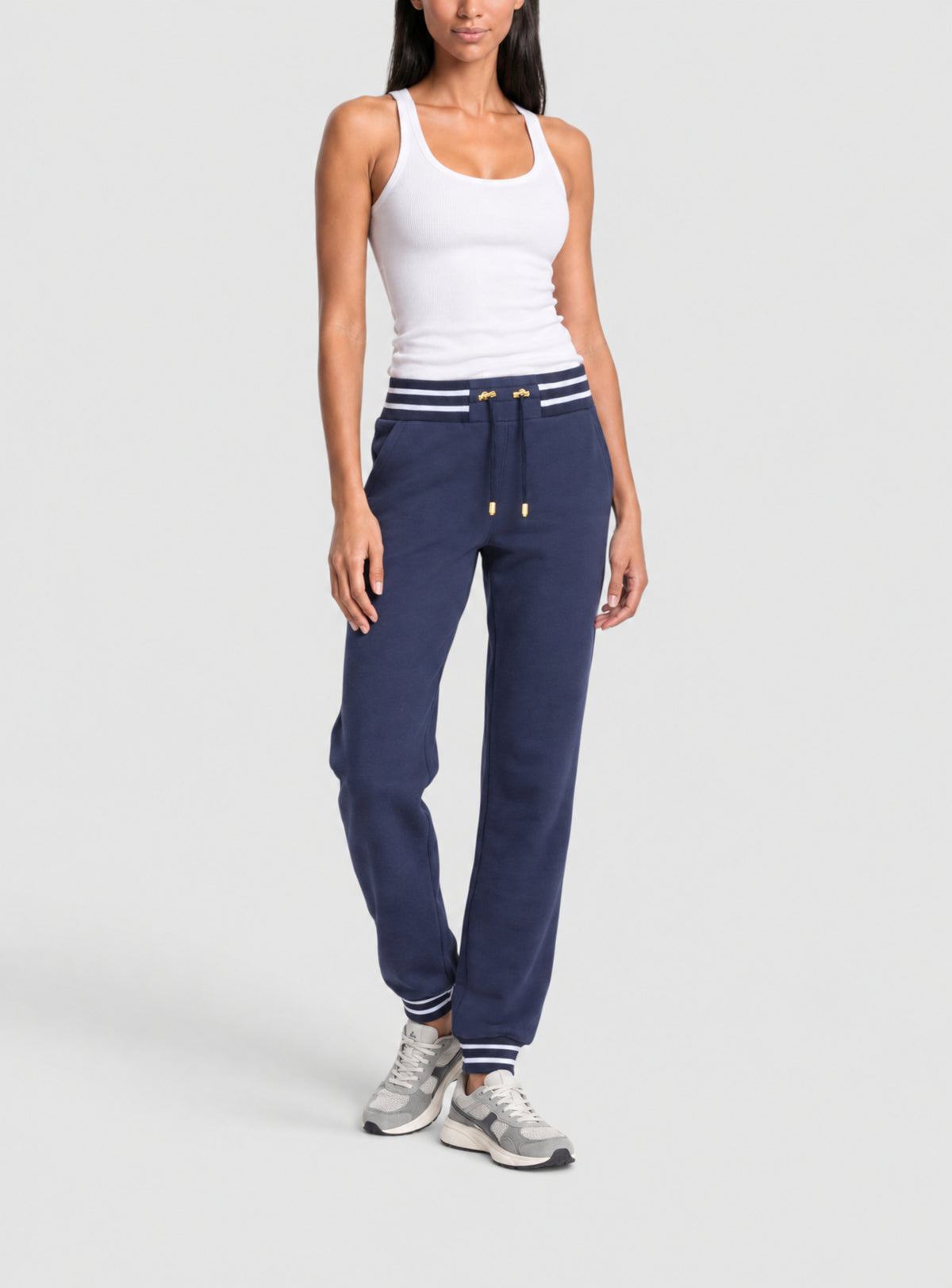 Pantalon de survêtement Balmain vichy - Marine