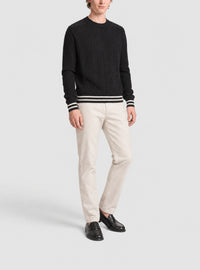 Pull en laine monogramme - Noir & Blanc