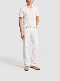 Pantalon en jean droit - blanc-lavé - Blanc
