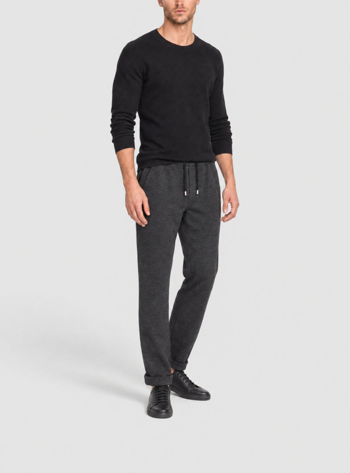 Pantalon en laine - Gris Foncé