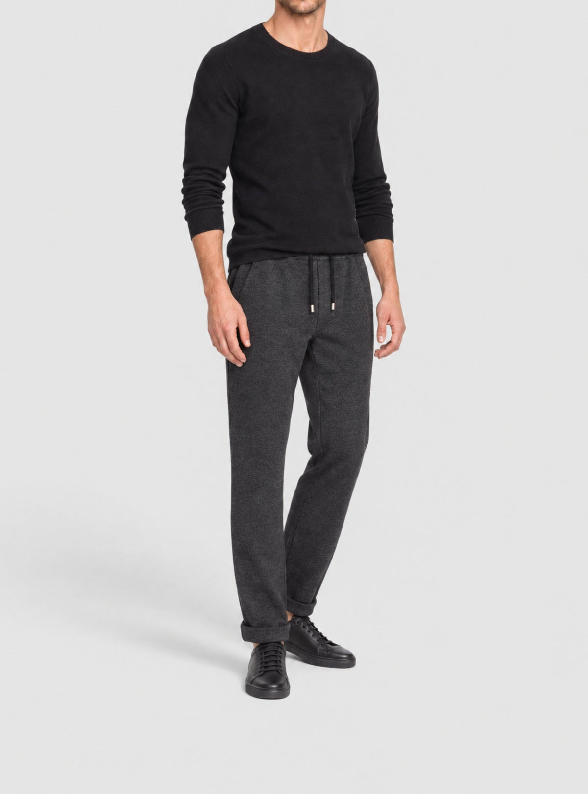 Pantalon en laine - Gris Foncé