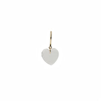 Mono earring in yellow gold - Crystal