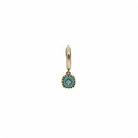 Mono boucle d'oreille en or jaune avec diamant - Diamant