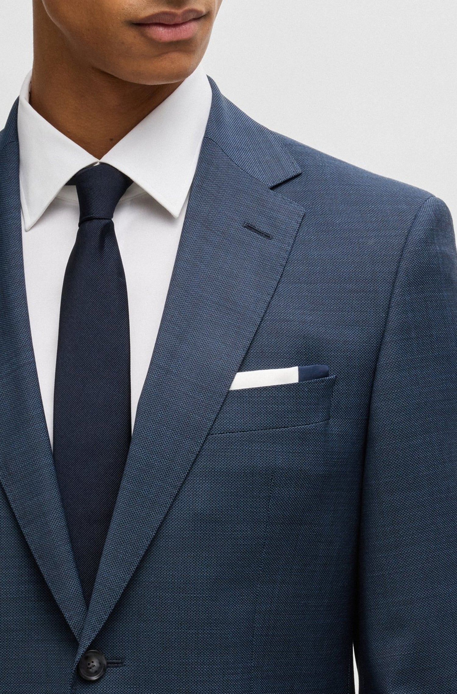 DARK BLUE // POCKET SQUARES H-POCKET SQ-222